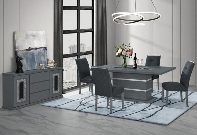 Global Furniture USA Monaco Dark Gray Dining Table-1