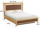Whittier Wood® Furniture Addison Duet Queen Storage Panel Bed-2