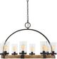 Uttermost by Kalizma Home Atwood Bronze Wagon Wheel Pendant Light-0