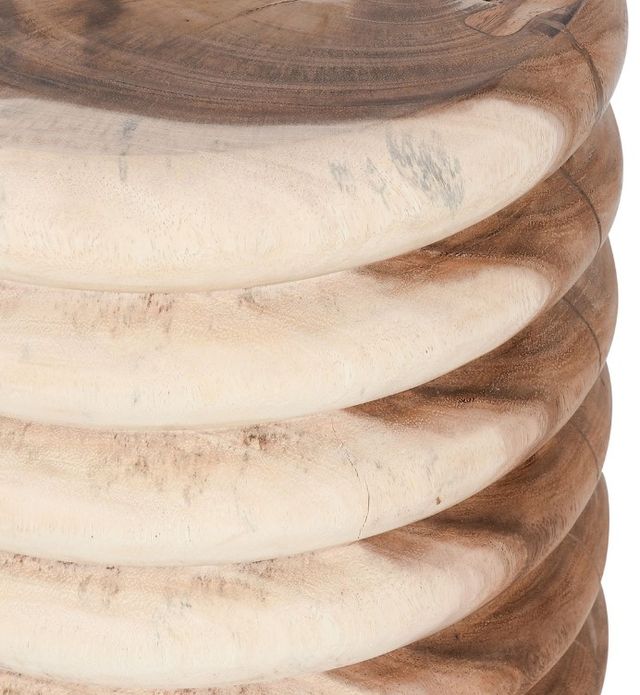 Classic Home Gala Natural 14'' Round End Table-2