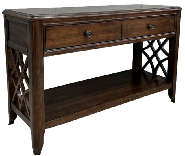 Elements International Phillipe Cherry Sofa Table-0
