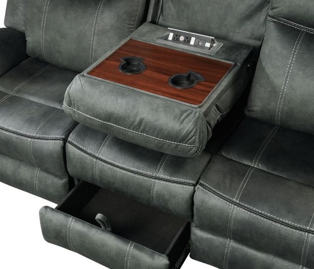 Elements International Sorrento Charcoal Sofa-1