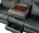 Elements International Sorrento Charcoal Sofa-1