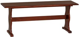 Linon Chelsea Walnut Nook Simple Bench