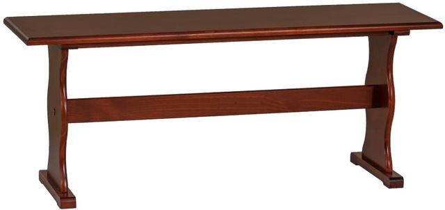 Linon Chelsea Walnut Nook Simple Bench-0