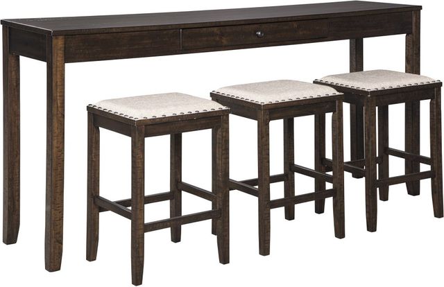 Signature Design by Ashley® Rokane 4-Piece Brown Counter Height Dining Table Set-0