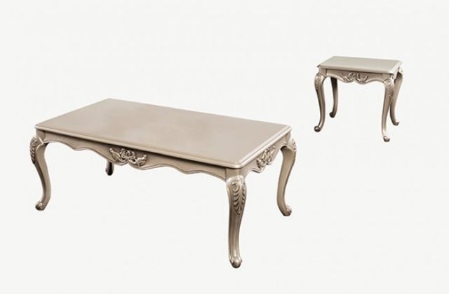 Furniture of America® Albacete Champagne Coffee Table-1