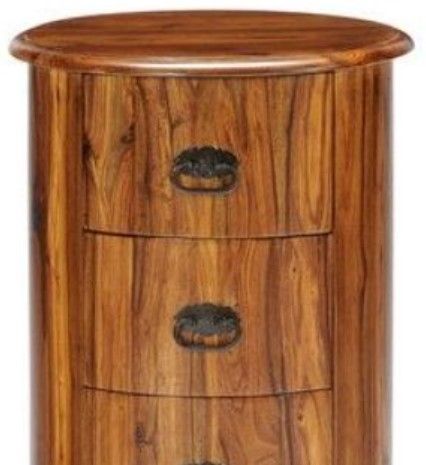 Jaipur Furniture Ganga Brown 4-Drawer Drum Chest-2