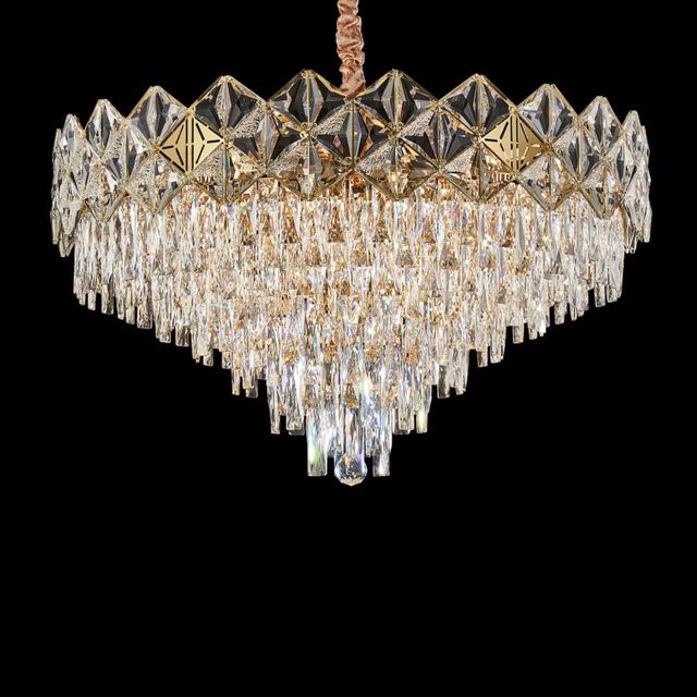 Michael Amini® Regalia Clear/Gold 21-Light Chandelier-4