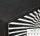 Basset Mirror Talley Sandblasted Black/White Server-2