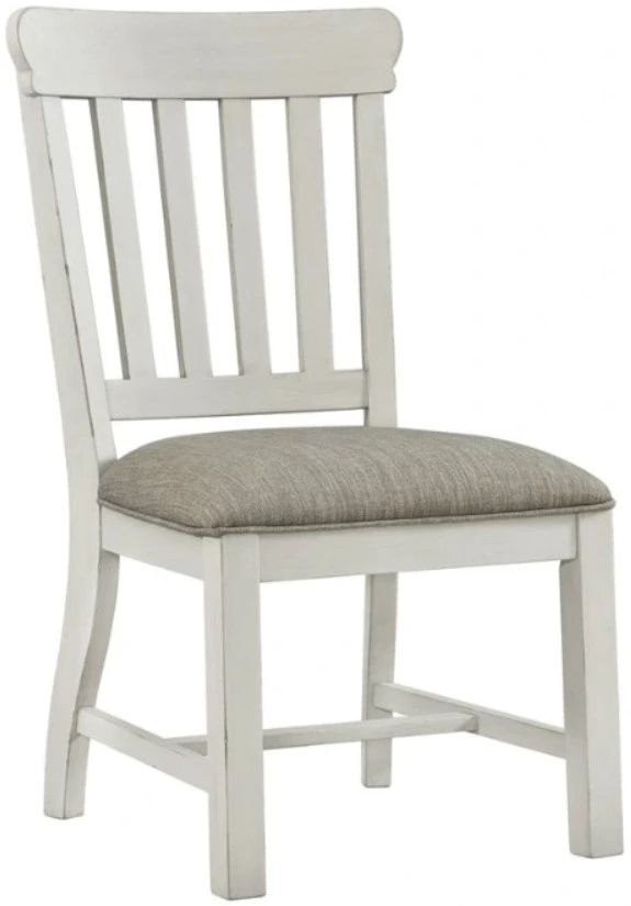 Intercon Drake French Oak/Rustic Gray Slat Back Dining Side Chair-0