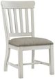Intercon Drake French Oak/Rustic Gray Slat Back Dining Side Chair-0