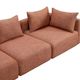 TOV Furniture Hangover 5-Piece Red L-Shape Modular Sectional-3