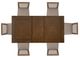 Powell® Cadeau Beige/Walnut 7-Piece White Dining Set-4