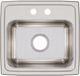 Elkay Lustertone® Classic Lustrous Satin 17" x 16" x 7-5/8" 2-Hole Single Bowl Drop-In Sink-1