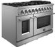 FORNO® Massimo Series 48" Stainless Steel Pro Style Gas Range-3