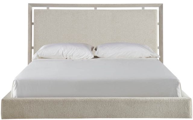 Universal Explore Home™ Avaline Sheldon Ivory/White Oak King Kendall Panel Bed-1