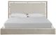 Universal Explore Home™ Avaline Sheldon Ivory/White Oak King Kendall Panel Bed-1