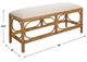 Uttermost® Laguna Crisp White Bench-2