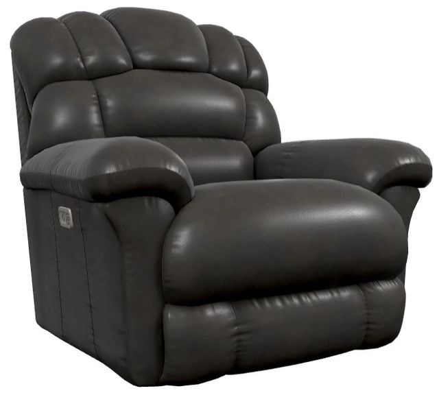 La-Z-Boy® Randell Dark Chocolate Leather Power Rocking Recliner with Headrest and Lumbar-0