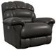 La-Z-Boy® Randell Dark Chocolate Leather Power Rocking Recliner with Headrest and Lumbar-0