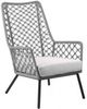 Armen Living Marco Gray Fabric/Rope/Steel Outdoor Lounge Chair-0