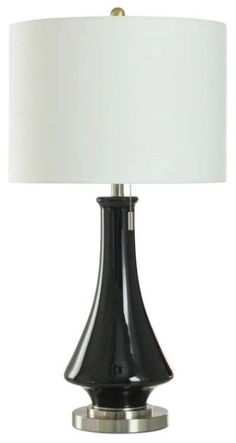Stylecraft Austin Allen James Silver/Vanilla Table Lamp-0