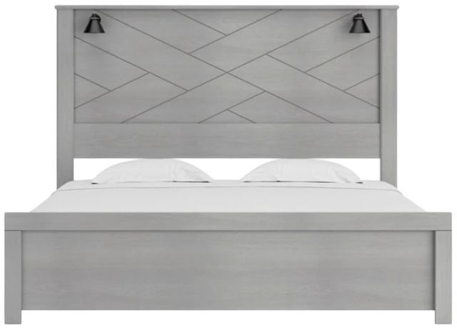 Signature Design by Ashley® Cottonburg Light Gray King Panel Bed-3