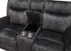 New Classic® Home Furnishings Park City Slate Loveseat with Powered Footrest-4