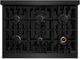ZLINE Select 36" Black Stainless Steel Pro Style Gas Range-4