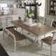 Liberty Furniture Farmhouse Reimagined Antique White/Chestnut Bench-2