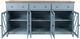 Jofran Inc. Aurora Hills Brushed Blue 6-Door Accent Chest-2