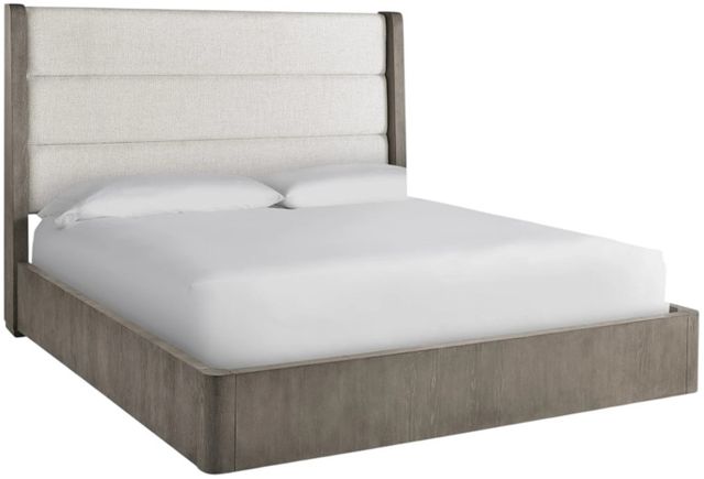 Universal Explore Home™ Erinn V x Universal Morada Crossover Sand White/Weathered Oak King Panel Bed-0