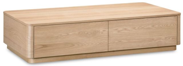 Moe's Home Collection Round Off Natural Oak Coffee Table-0