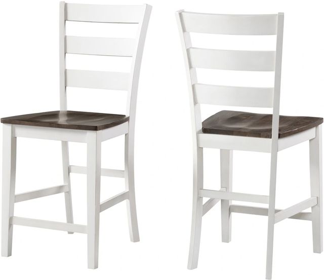 Intercon Kona Gray/White Barstool-2
