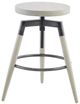 Olliix by INK+IVY Frazier Reclaimed White Counter Stool with Adjustable Height-0
