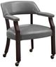 Steve Silver Co. Tournament 5-Piece Cherry/Gray Game Table Set-3