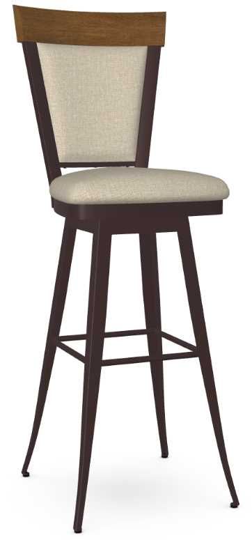 Amisco Customizable Eleanor Swivel Spectator Stool-0