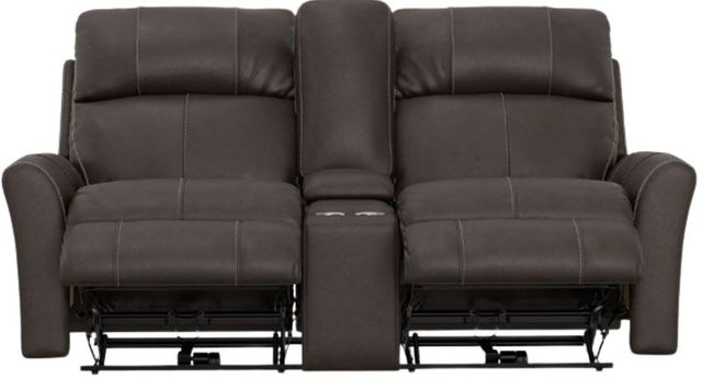 Catnapper® Fredda Coffee Power Reclining Console Loveseat-3