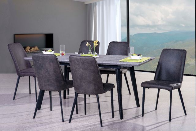 Mazin Furniture Arabica Gray Dining Table-3