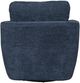 LH Home Feather Baltimo Matte Black/Midnight Blue Swivel Glider Chair-5