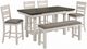 Liberty Furniture Brook Bay 6-Piece Carbon Gray/Textured White Optional Gathering Trestle Table Set-0