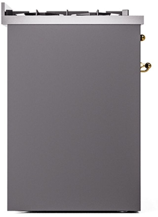 Ilve® Nostalgie II Series 30" Graphite Matte Pro Style Dual Fuel Range-2