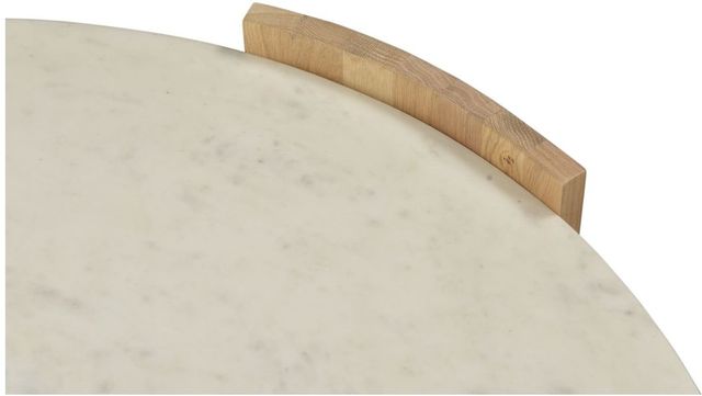 Moe's Home Collection Dala White Coffee Table with Oak Base -2