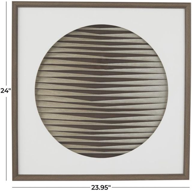 Deco Marche Weaved Shadow Brown Wall Art-4