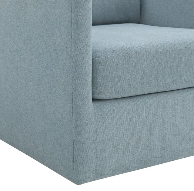 Elements International Acacia Freya Light Blue Swivel Chair-4