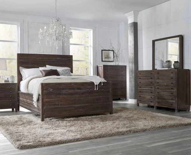 Modus Furniture Townsend Java Queen Panel Bed-1