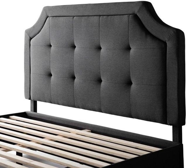 Malouf® Carlisle Charcoal Twin Headboard-1