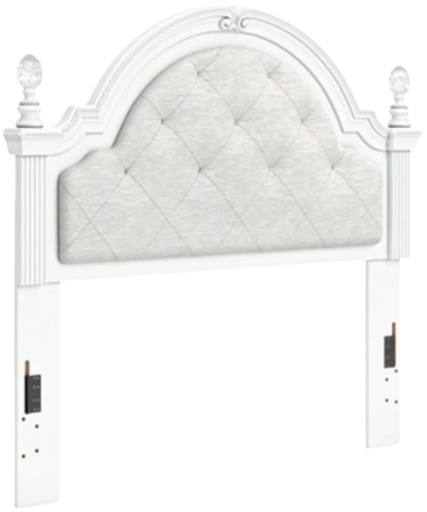 Signature Design by Ashley® Maylilly White Full Upholstered Panel Headboard-0