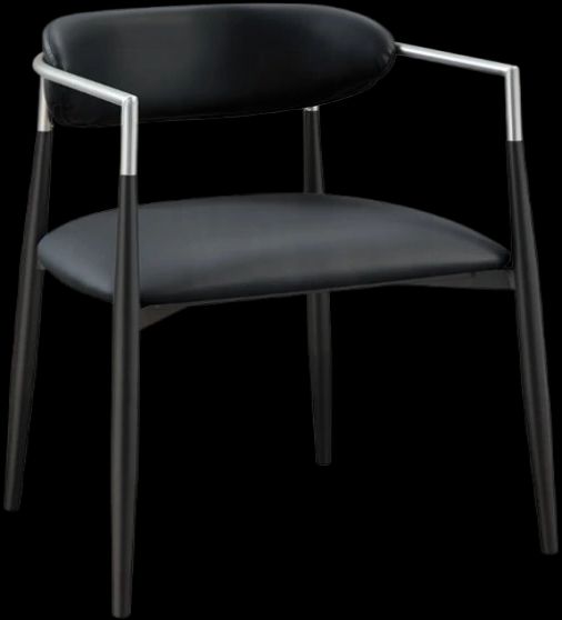 ACME Furniture Gavan 2-Piece Black Upholstered Arm Chair Set-0
